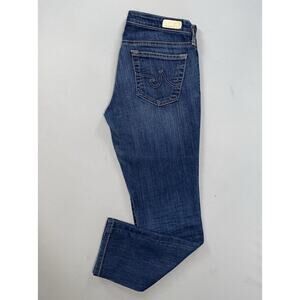 AG The Stilt Cigarette Lightweight Stretch Denim Jeans. Medium Wash Women's 27